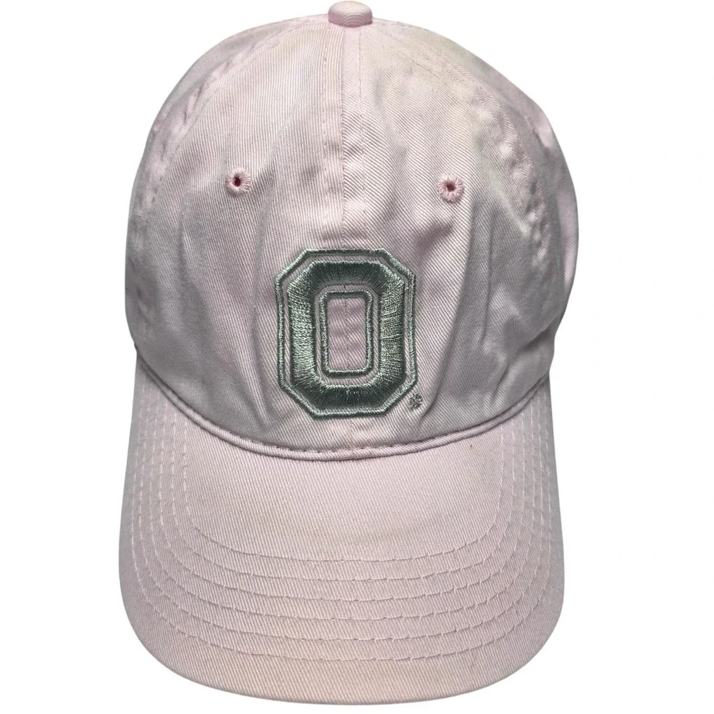 Ohio State Buckeyes Youth Pink Baseball Hat Signatures Embroidered Adjustable O